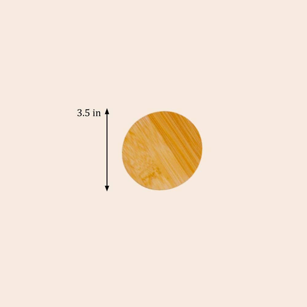 Bamboo Mason Jar Lid | Wide Mouth