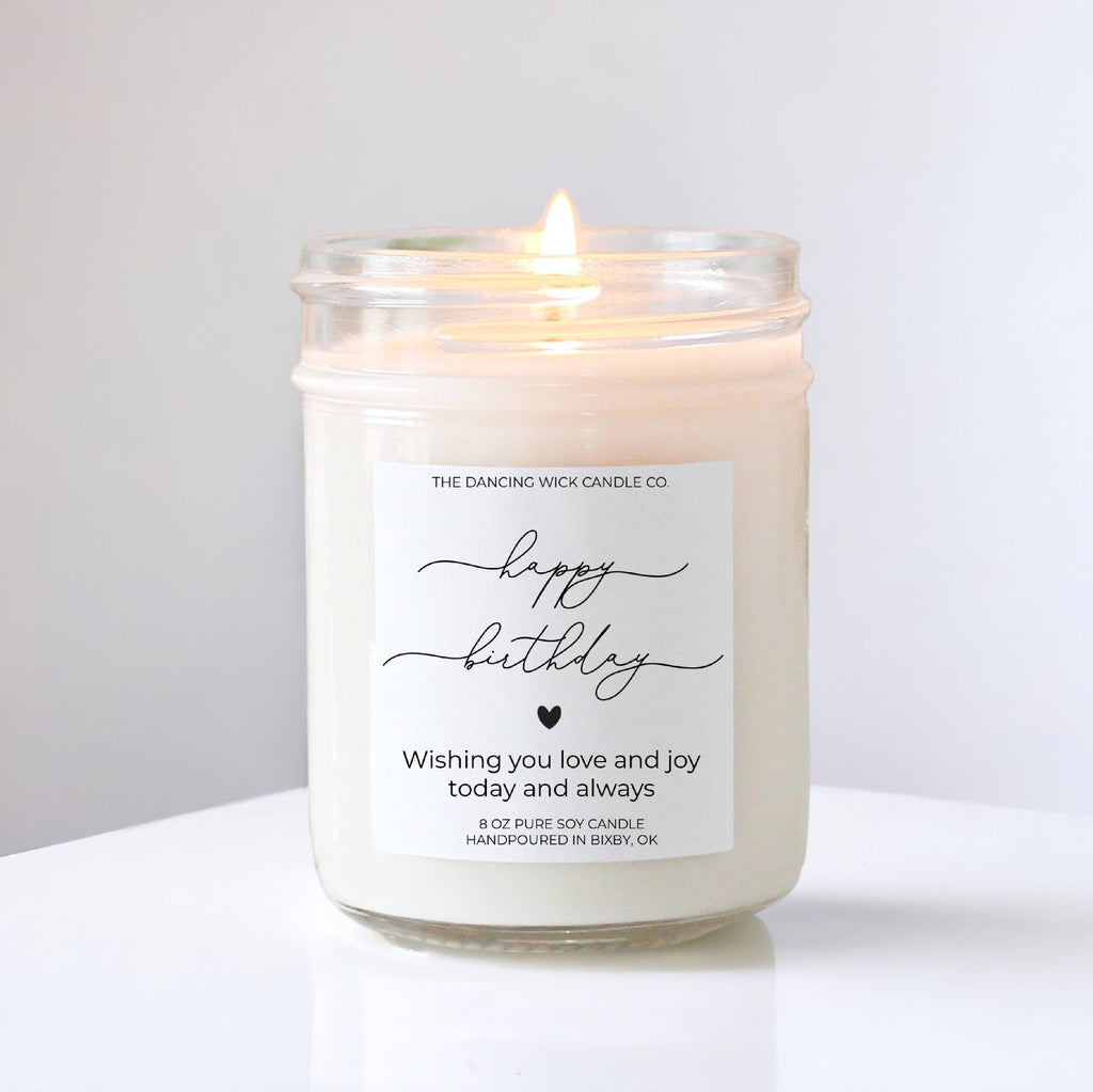 Happy Birthday Gift Candle | Mimosa Champagne