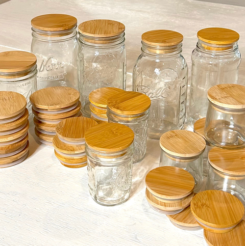 Bamboo Mason Jar Lid | Wide Mouth