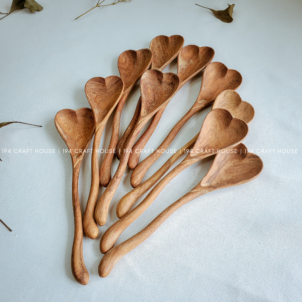 The Wiggly Heart | Hand-Carved Wooden Spoon