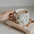 Green Delft Mug 14oz | Sage & Gold