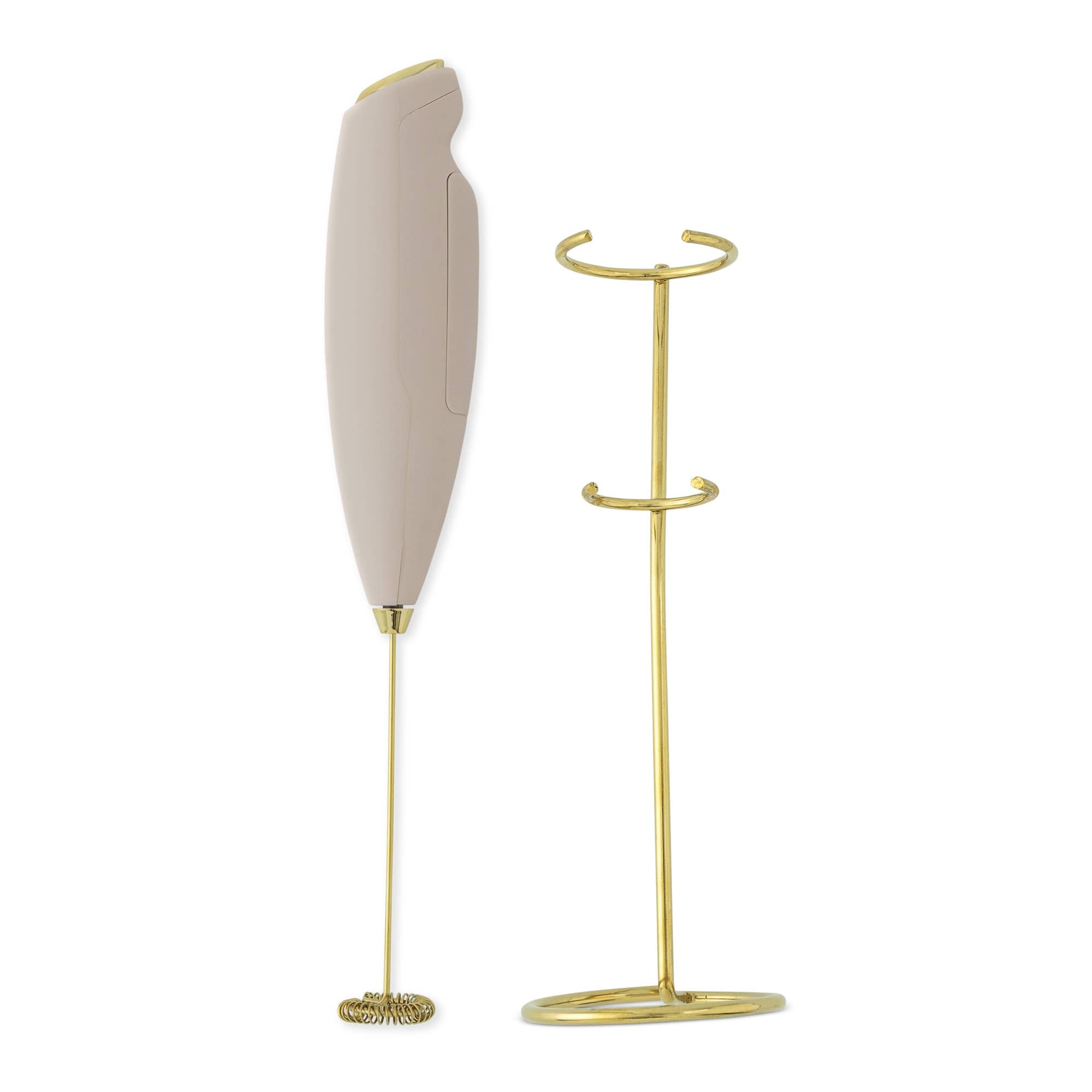 Rose Quartz & Gold | Handheld Milk Frother
