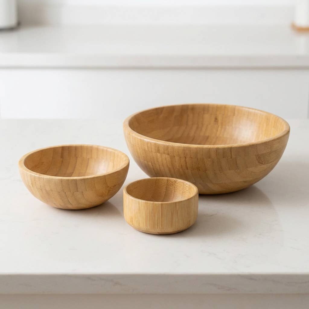 Large Bamboo Serving Bowl