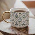 Floral Quilt Mug 14oz | Something Blue