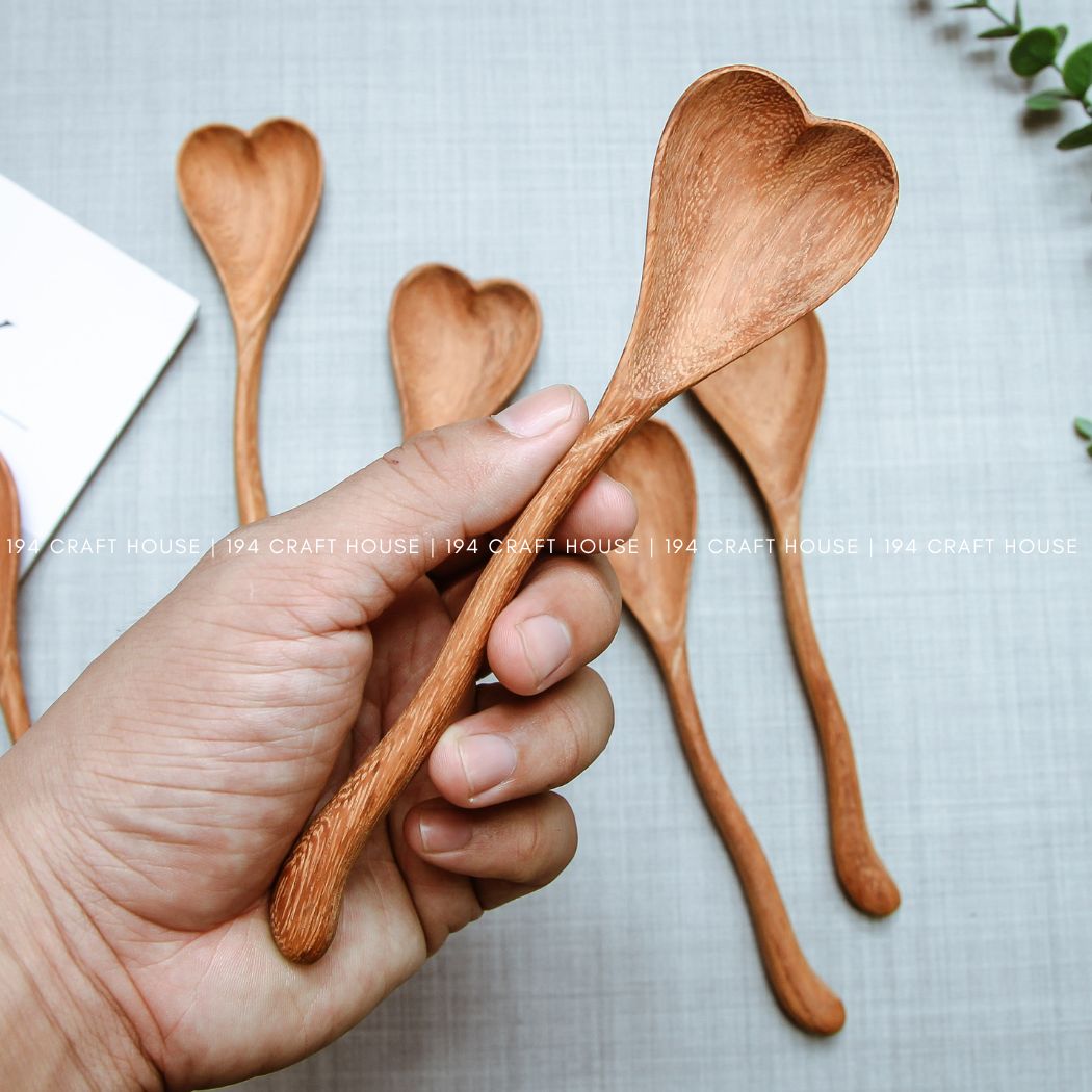 The Wiggly Heart | Hand-Carved Wooden Spoon
