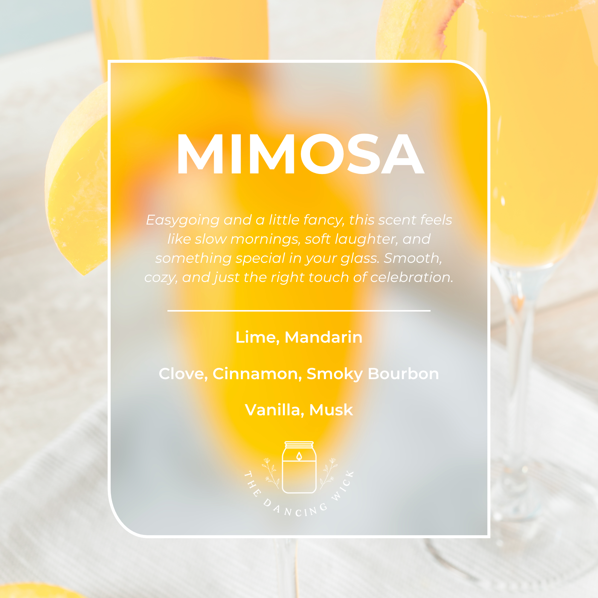 Happy Birthday Gift Candle | Mimosa Champagne