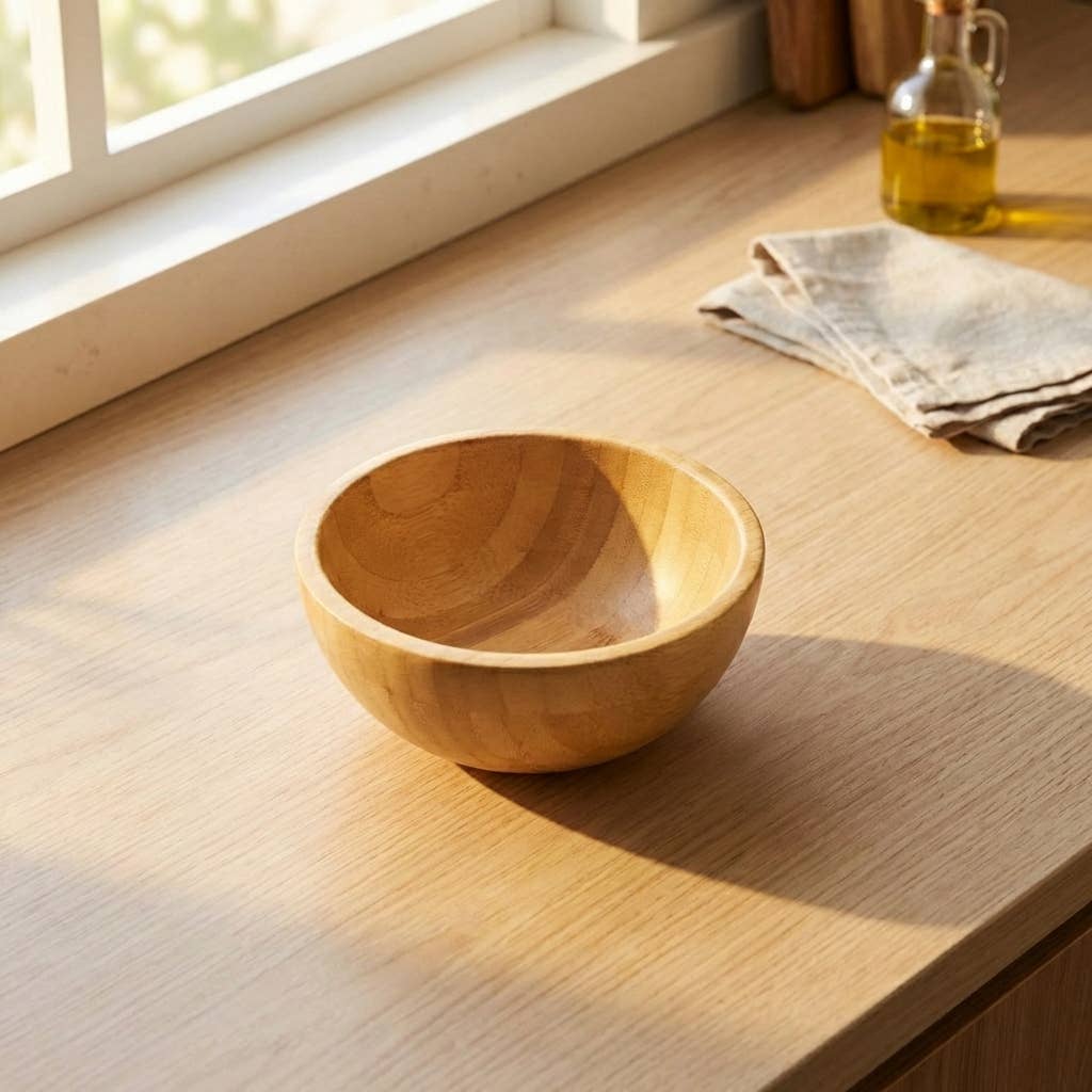 Large Bamboo Serving Bowl