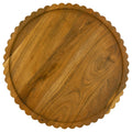 Acacia Scalloped Lazy Susan