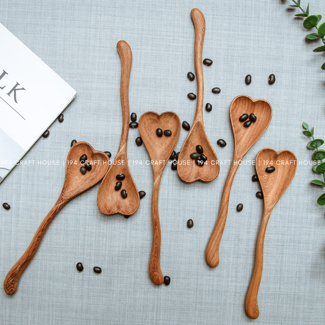 The Wiggly Heart | Hand-Carved Wooden Spoon