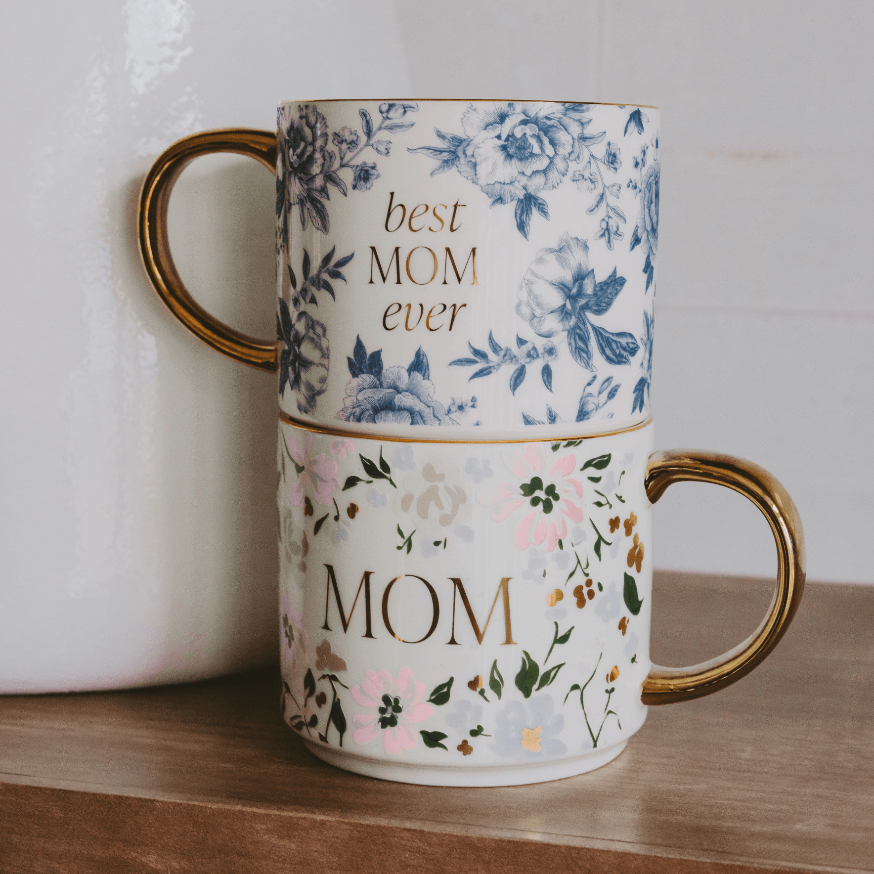 Best Mom Ever | Gold Handle Mugs