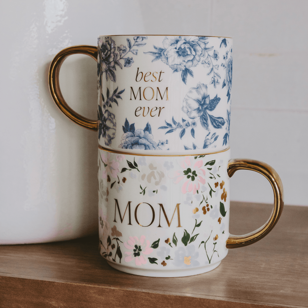 The Mom Mug | 14 oz Gold Handle Mugs