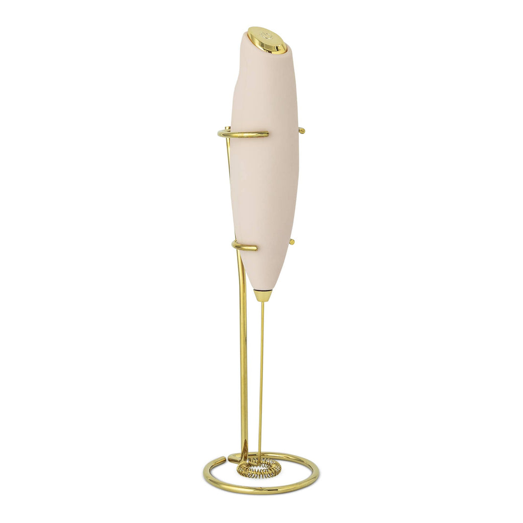 Rose Quartz & Gold | Handheld Milk Frother