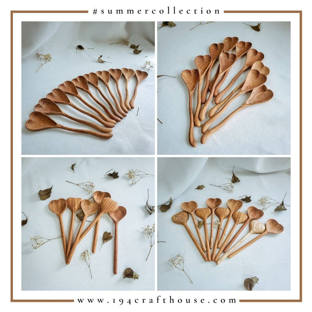 The Wiggly Heart | Hand-Carved Wooden Spoon