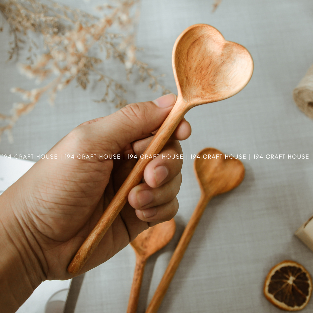 Best Mom Ever | Heart-Carved Wooden Spoon